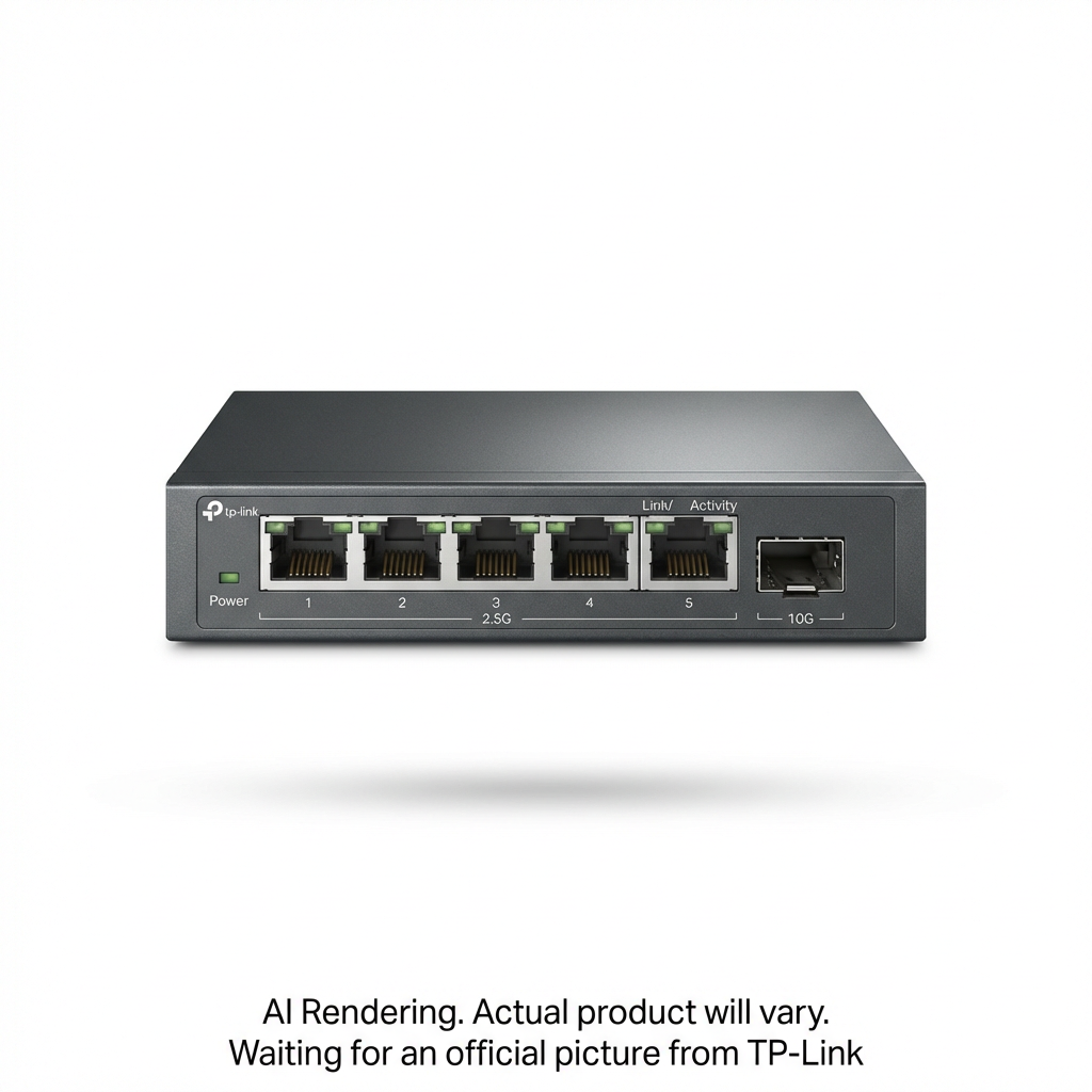 Omada 5-Port 2.5GBASE-T Easy Managed Switch with 1 10GE SFP+ Slot