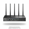 Omada 4G+ Cat6 AX3000 Gigabit VPN Gateway with 4-Port PoE+