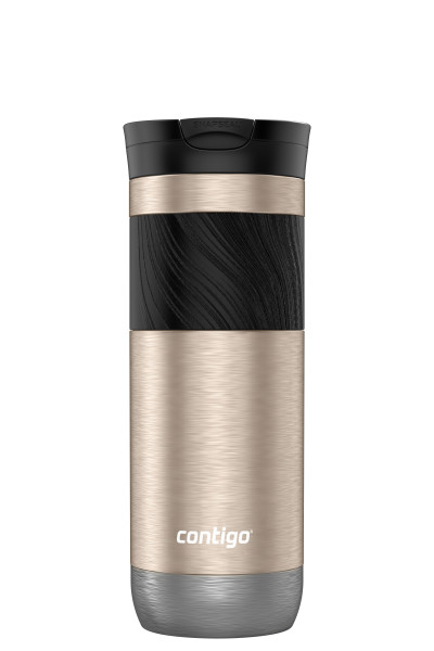 Contigo Byron 2.0 Stainless Steel Travel Mug with SNAPSEAL Lid and Grip, 20 oz (591 mL), Brown Sugar