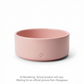 Blush Pink Ceramic Dog Bowl - 6.3 inches