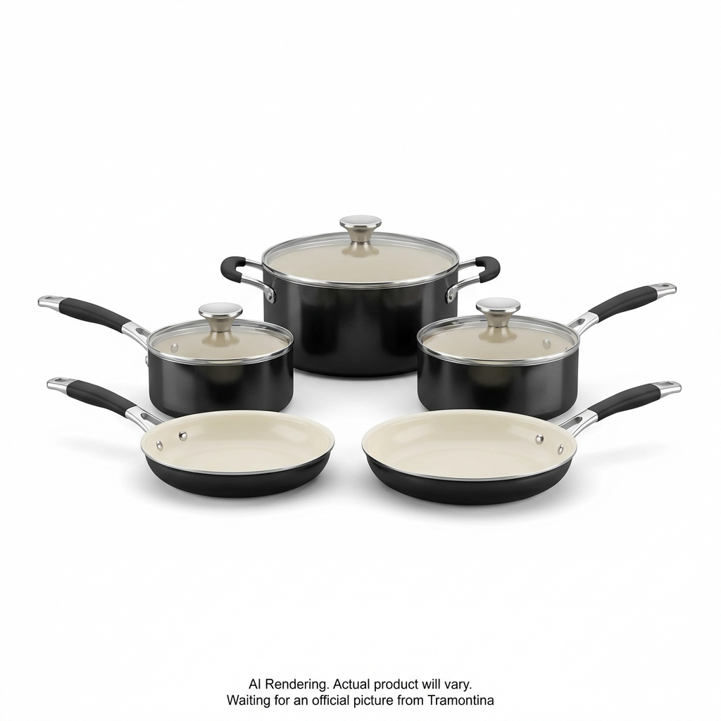 Tramontina 8 Pc Cookware Set - Cf - Porcelain Ename