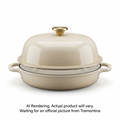 Tramontina 9.5" Enamel Cast Iron Bread Oven, Latte - Retail Box