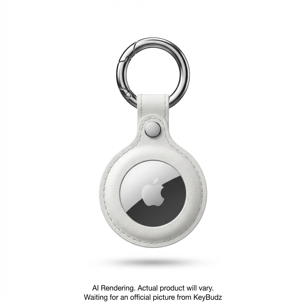 AirTag Snap Ring Keyring White