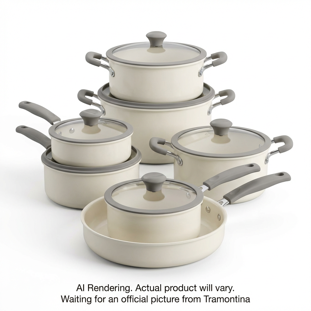 Tramontina 11 Pc Nesting Cw Set-Pe-Cer-Wht-Oly
