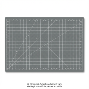 OLFA RM-MG-01/GRY 24" x 36" Double Sided Rotary Mat, Gray
