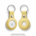 AirTag Snap Ring Keyring Pastel Yellow (2 Pack)