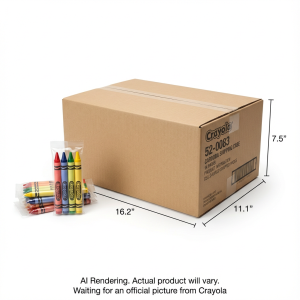 4ct Crayons–Blue,Red,Grn,Yel(360ea/case)