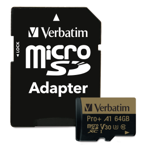 Verbatim 64GB Pro+ microSDXC UHS-I U3 V30 A1