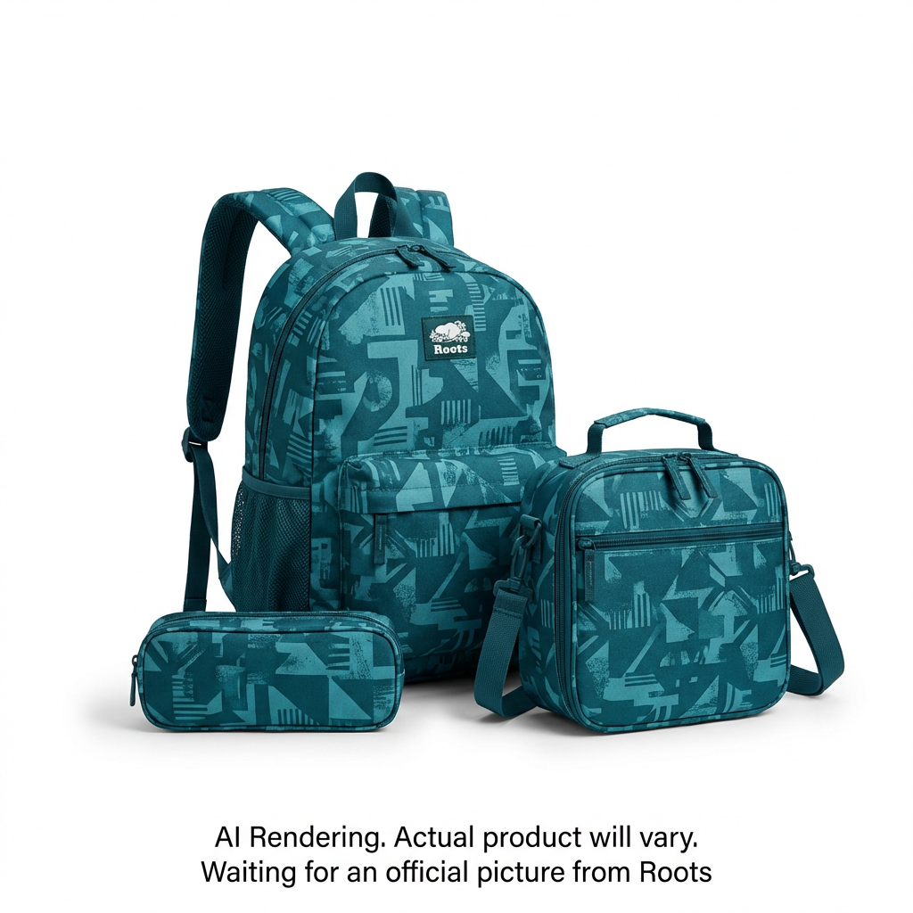 Roots 3-Piece Hardside Luggage Set — Teal