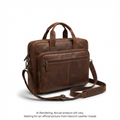 Mancini single compartment briefcase