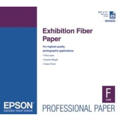 Epson Exhibition Fiber Paper 13”x19” (25 sheets)S045
