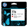 HP 774 Mte Bk/Chrmtc Red Printhead