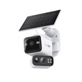 Solar-Powered Dual-Lens Pan/Tilt Security Camera Kit