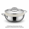 Tramontina 3.75Qt Cov Kadai-Ss Tpc-Cer-Nat-Ark