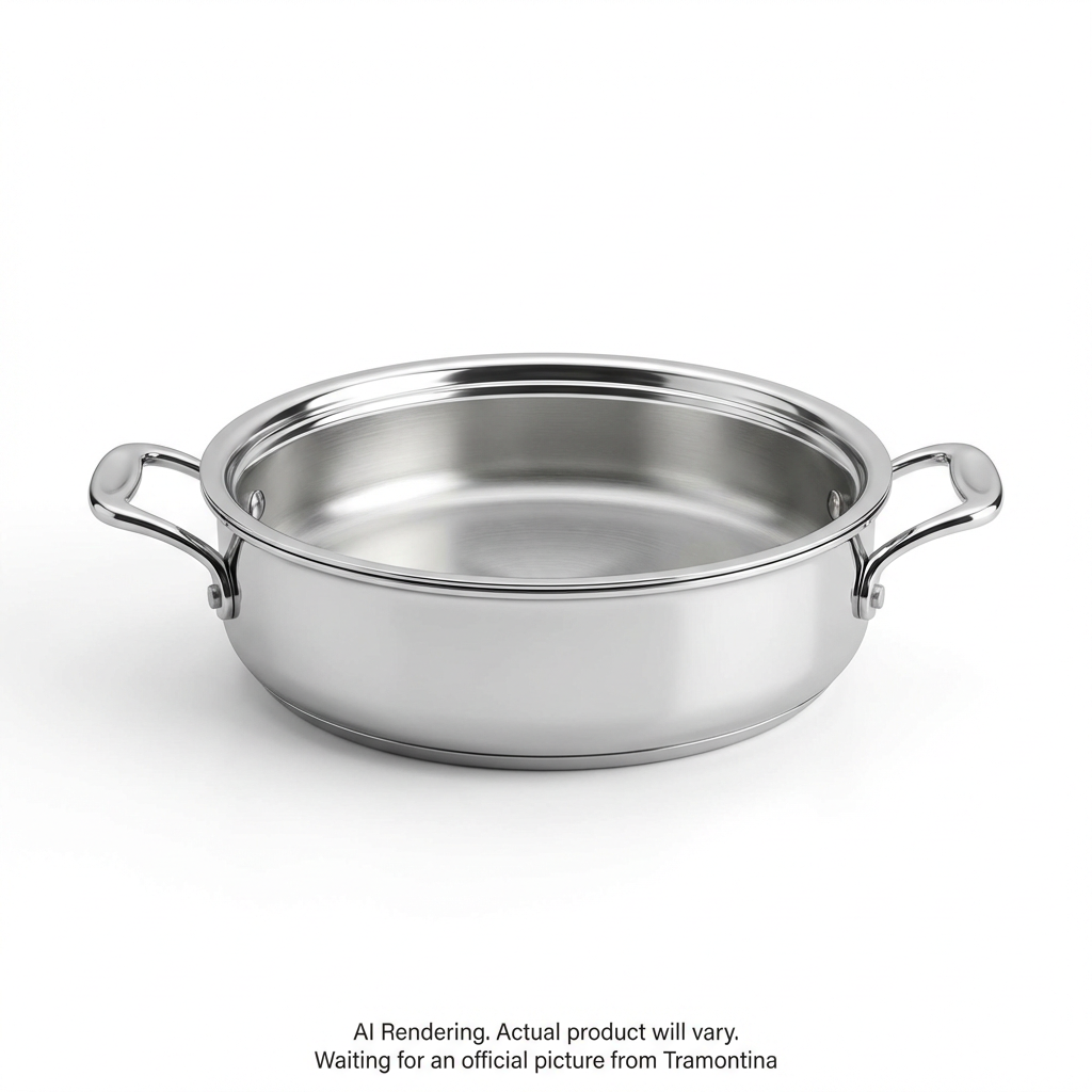 Tramontina Signature 3 Quart Tri-Ply Clad Stainless Steel Covered Braiser