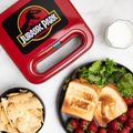 Jurassic Park Grilled Cheese Maker & Compact Panini Press – Iconic T-Rex Logo Design