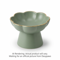 Sage Green Elevated Ceramic Cat Bowl
