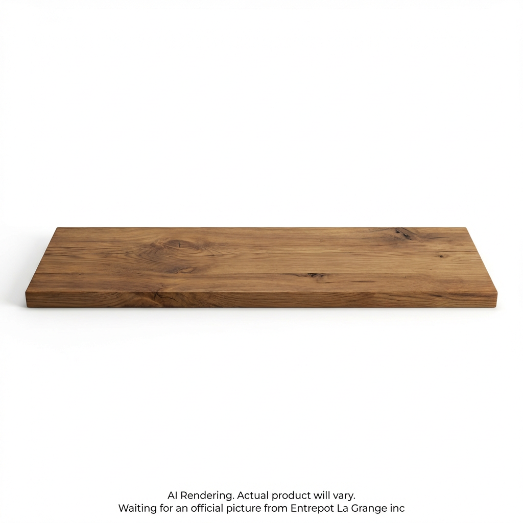 Solid Wood Shelf 36"L x 10"D x 1" T Medium Walnut