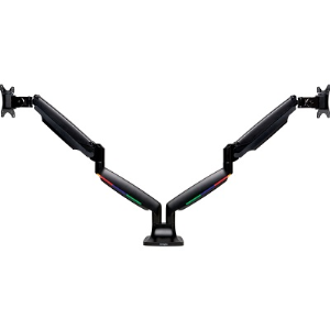 1Tch Hght Adjust Dual Arm Blk