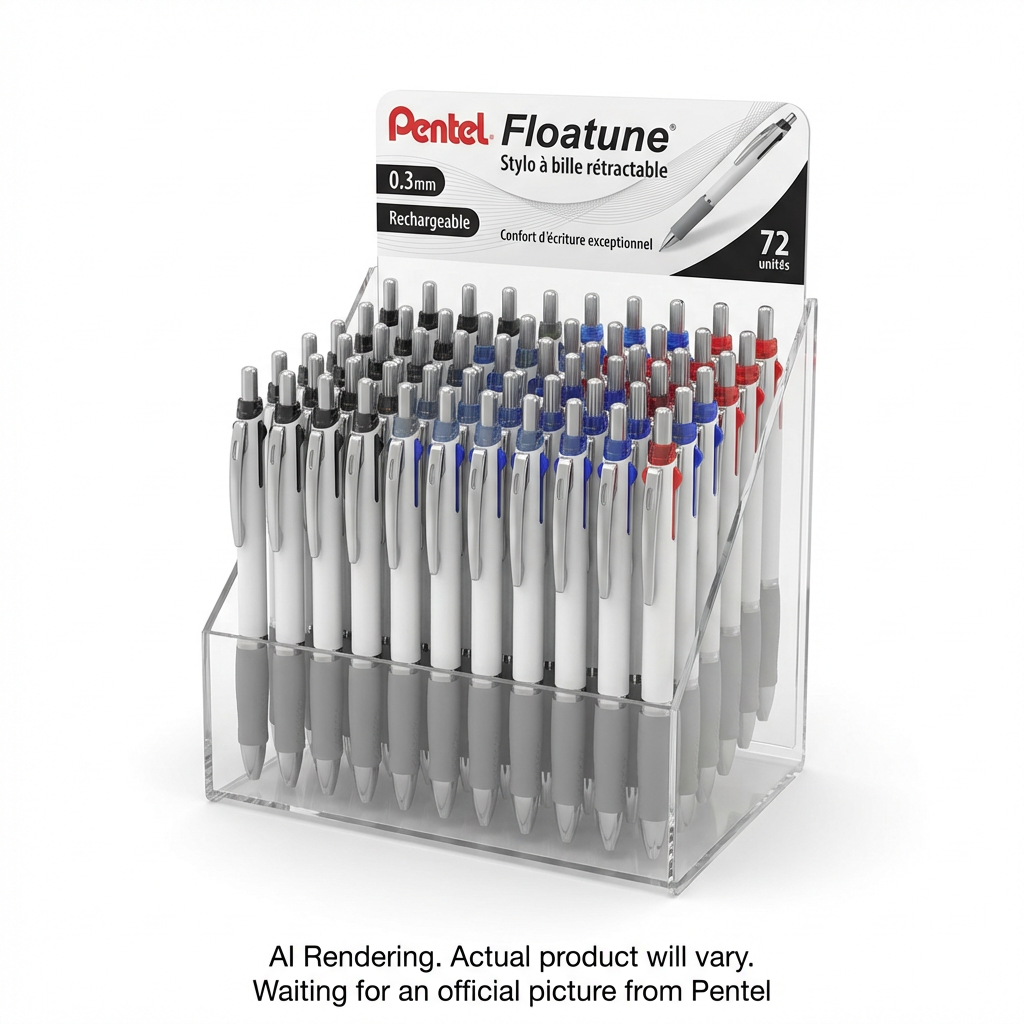 Pentel Floatune Retractable 0.3mm 6DZ Display - French