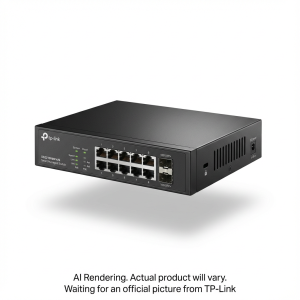 Omada 8-Port 2.5GBASE-T and 2-Port 10GE SFP+ Smart Switch with 8-Port PoE+