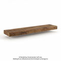 Solid Wood Shelf 48"L x 8"D x 2"T Medium Walnut