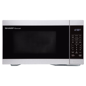 SHARP SMC1162KSC Carousel Countertop Microwave Oven – 1.1 cu. ft. 900W Stainless Steel