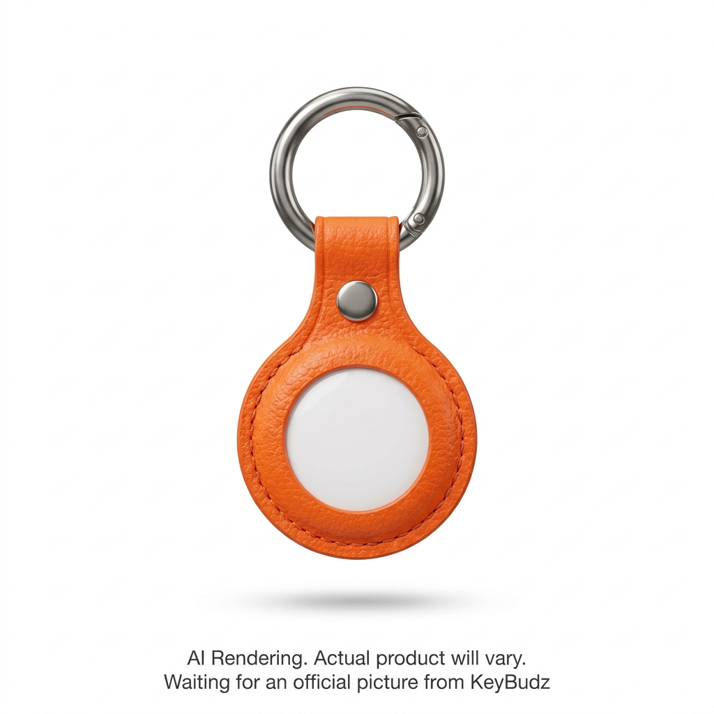AirTag Snap Ring Keyring Electric Orange