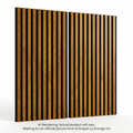 VERTICAL SLATTED WALL-Whiskey-Accoustic features 15.5 SQ.FT