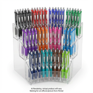 EnerGel Retractable Gel Roller (0.7mm), 12 Colour, Open Stock Display, 144PCS