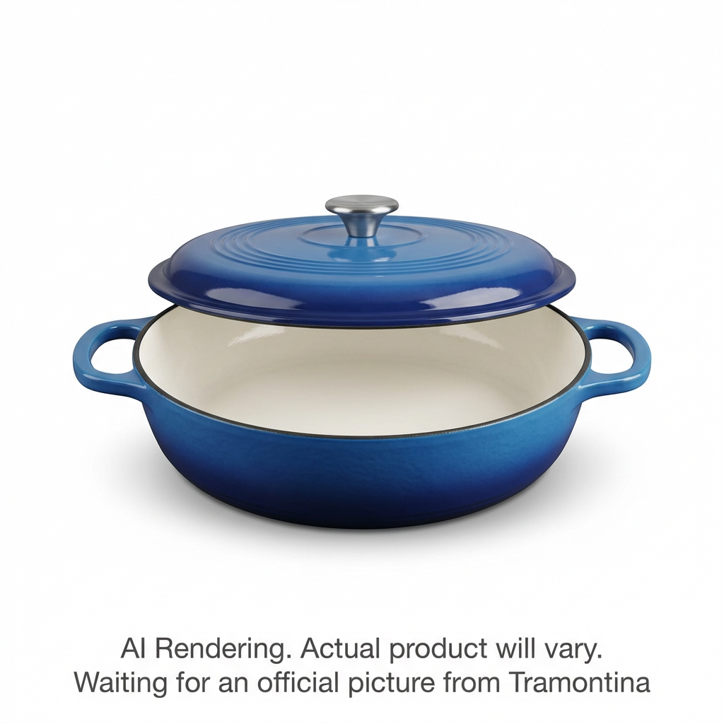 Tramontina 4Qt Cov Braiser-Ci-Pe-Blu