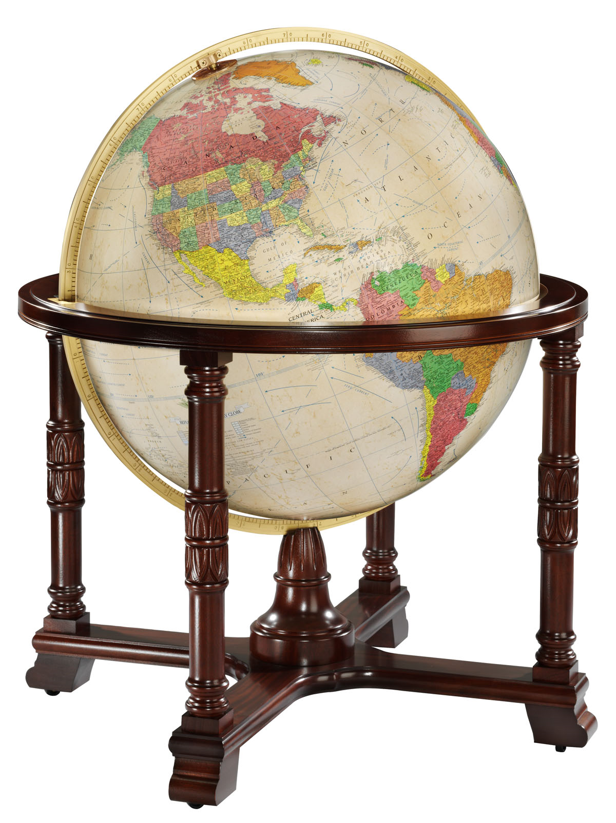Diplomat 32"/82 Cm Antique Illuminated Floor Heirloom (English) - Ships in 2 boxes